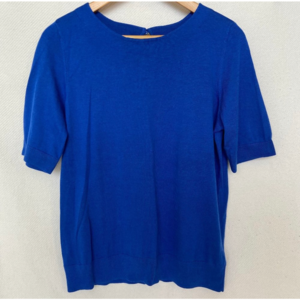 Talbots Short Sleeves Sweater Sz L Blue